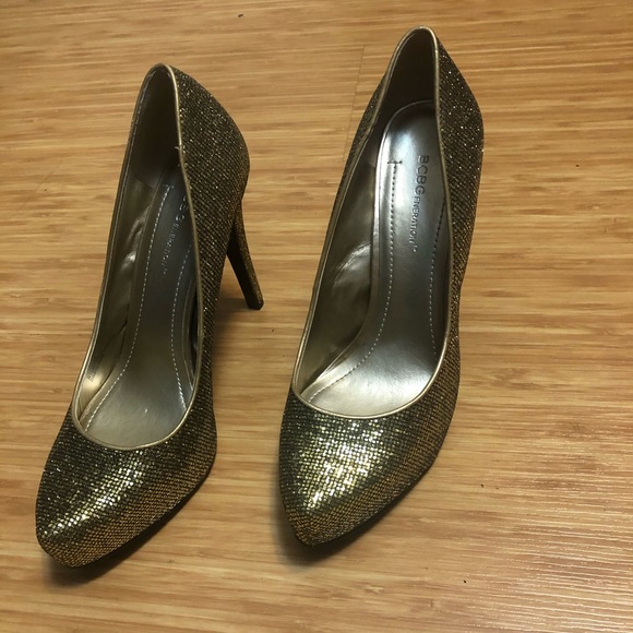BCBGenertation Gold Glitter Heels - Picture 2 of 4